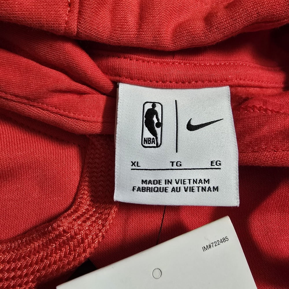 NWT Nike Clippers Red Crop Pullover Hoodie Oversize Fit Women's XL Embossed Logo - Picture 3 of 12